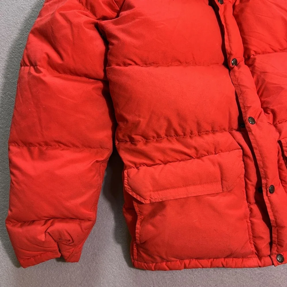 Vintage The North Face Jacket Mens M Red Down Puffer Hooded Parka Ski Outdoor